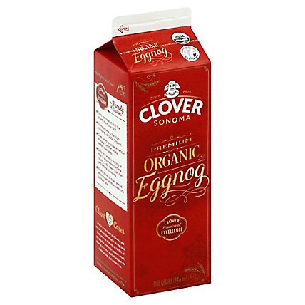 Clover Sonoma Organic Eggnog Quart - 32 OZ - Image 1