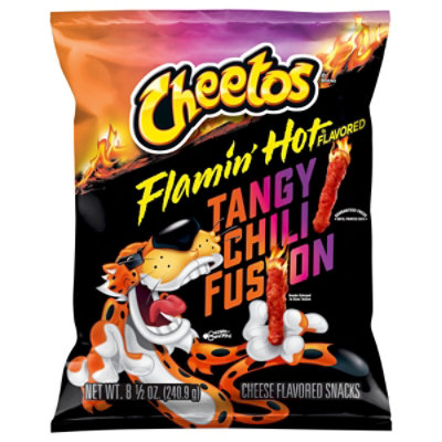 Cheetos Crunchy Hot Chili Fusion Cheese Flavored Snacks - 8.5 Oz - Image 3