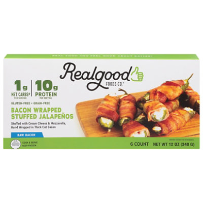 Real Good Foods Frozen Bacon Wrapped Jalapenos - 12 Oz - Image 3