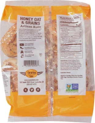 Izzio Oat & Grain Artisan Rolls - 12 OZ - Image 6