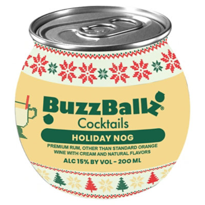 Buzzballs Chillers Eggnog Cocktail - 200 Ml - Image 1