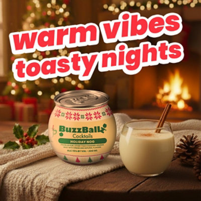 Buzzballs Chillers Eggnog Cocktail - 200 Ml - Image 2