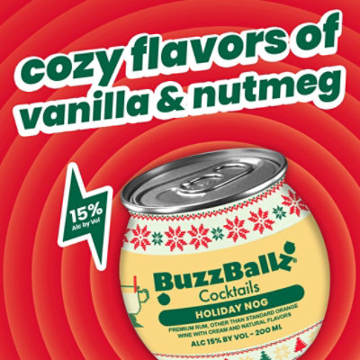 Buzzballs Chillers Eggnog Cocktail - 200 Ml - Image 4