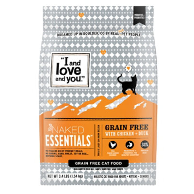 I and love and you Naked Essentials Chicken + Duck Dry Cat Food - 3.4 Lb - Image 3