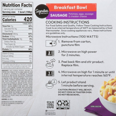 Signature SELECT Breakfast Bowl Sausage - 7 Oz - Image 6