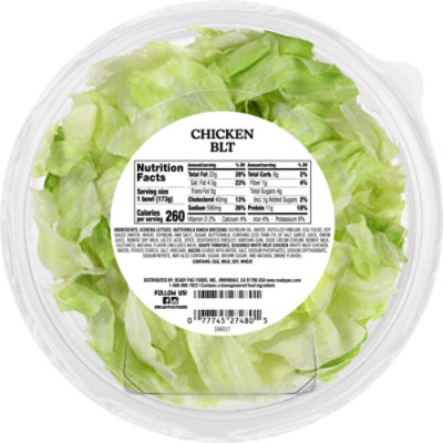 Ready Pac Bistro Bowl Chicken BLT Salad - 6.1 Oz  - Image 6