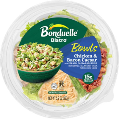 Bonduelle Bistro Bowl Chicken & Bacon Caesar Salad - 5.9 Oz - Image 1