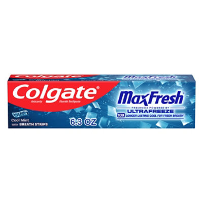 Clgt Tp Max Fresh Cool Mint Blue 6.3oz - 6.3 OZ - Image 1