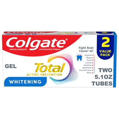 Clgt Tp Total Whitening Gel Twin Pk 2-5.1oz - 10.2 - Image 1