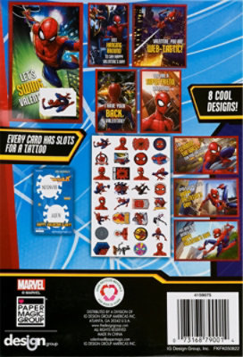 PMG Deluxe Tatttoo Spiderman Cards - 32 Count - Image 4