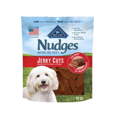 Blue Buffalo Nudges Jerky Cuts Dog Treats with Natural Ingredients Steak - 16 Oz - Image 1