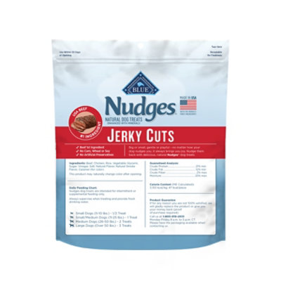 Blue Buffalo Nudges Jerky Cuts Dog Treats with Natural Ingredients Steak - 16 Oz - Image 2