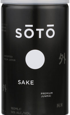 Soto Sake Junmai Black Label Wine Can - 180 Ml - Image 2