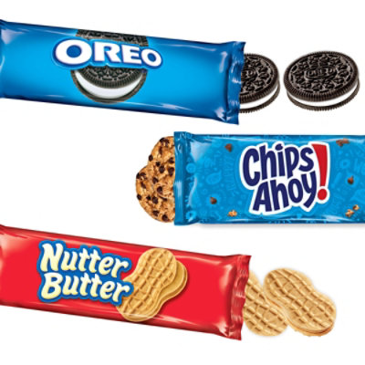 Nabisco Cookie Variety Pack, OREO, Nutter Butter, CHIPS AHOY! Snack Packs - 12 Count - Image 2