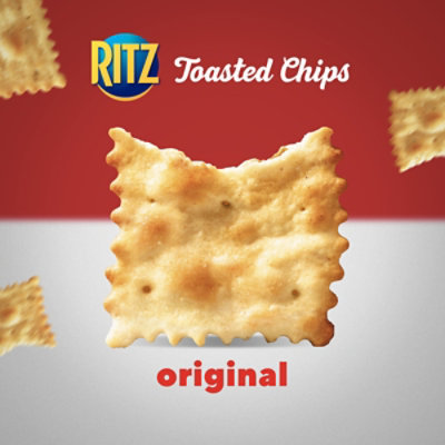 RITZ Toasted Chips Original Crackers Family Size - 11.4 Oz - Image 2