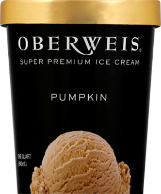 Oberweis Pumpkin Super Premium Ice Cream - 1 Quart - Image 2