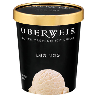 Oberweis Egg Nog Super Premium Ice Cream - 1 Quart - Image 3