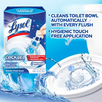 Lysol Click Gel Atlantic Fresh Automatic Toilet Bowl Cleaner - 6 Ct - Image 5