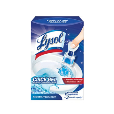 Lysol Click Gel Atlantic Fresh Automatic Toilet Bowl Cleaner - 6 Ct - Image 2