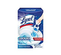 Lysol Click Gel Atlantic Fresh Automatic Toilet Bowl Cleaner - 6 Ct