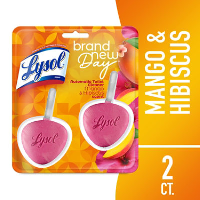 Lysol Mango & Hibiscus Auto Toilet Cleaner - 2 Ct - Image 1