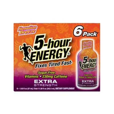 5-hour ENERGY Hawaiian Breeze Extra Strength - 6-1.93 Fl. Oz. - Image 1