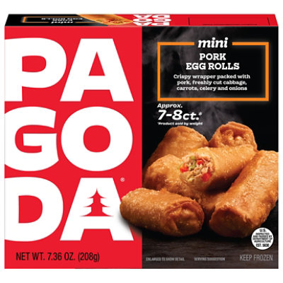 Pagoda Mini Pork Egg Rolls With Authentic Seasoning - 7.36 Oz - Image 1