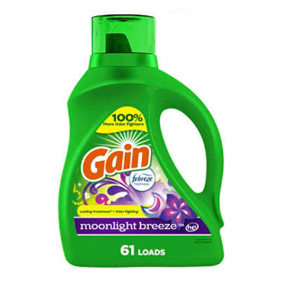 Gain Aroma Boost Moonlightt Breeze Liquid Detergent Plus - 88 Fl. Oz. - Image 1