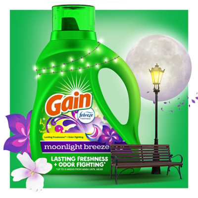 Gain Aroma Boost Moonlightt Breeze Liquid Detergent Plus - 88 Fl. Oz. - Image 5