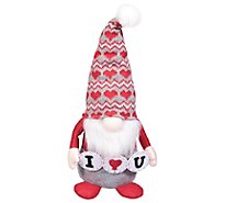 Signature SELECT 15 Inch Valentine Fabric Gnome - Each