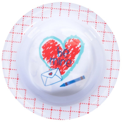 Signature SELECT Valentine Melamine Kids Bowl - Each - Image 1