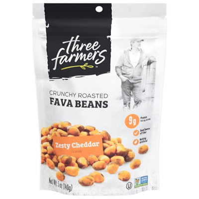 Three Farmers Zesty Cheddar Roasted Fava Beans - 5 Oz - Image 3