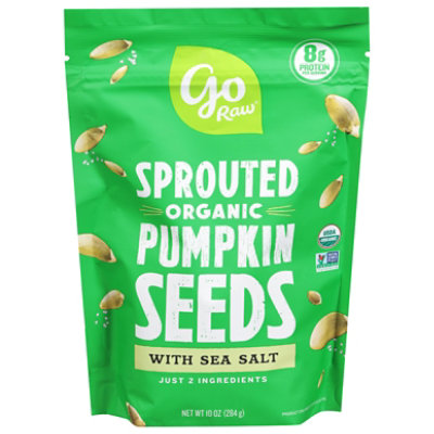 Go Raw Sprouted Pumpkin Seeds With Seasalt - 10 Oz - Image 1
