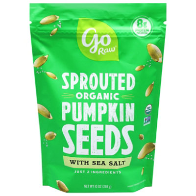Go Raw Sprouted Pumpkin Seeds With Seasalt - 10 Oz - Image 1