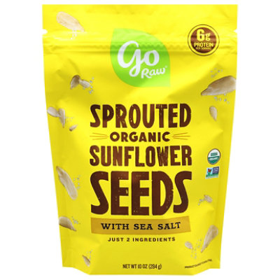 Go Raw Sprouted Sunflower Seeds With Seasalt - 10 Oz - Image 2