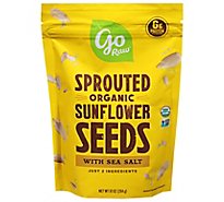Go Raw Sprouted Sunflower Seeds With Seasalt - 10 Oz