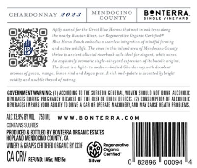 Bonterra The Roost Single Vineyard Chardonnay Wine - 750 Ml - Image 4