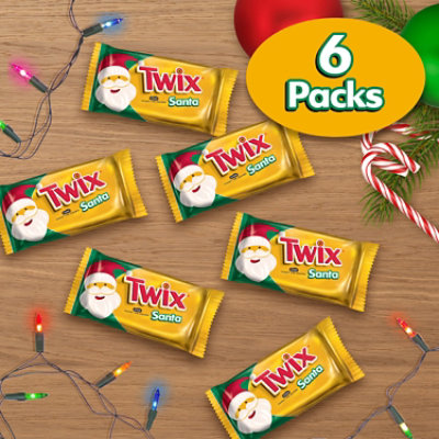 Mars Twix Caramel Santa Multipack - 6-6.36 Oz - Image 1