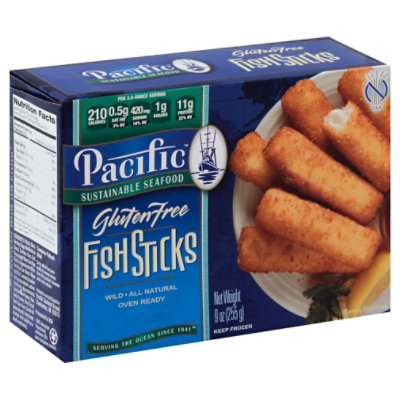 blue box fish sticks A&B 14 oz Trident Seafoods The Ultimate Fish