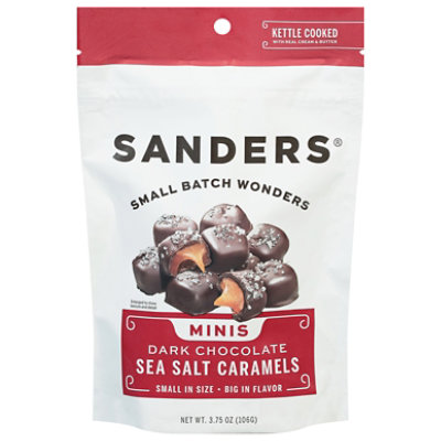 Sanders Sea Salt Caramel Dark Chocolate Mini Bites - 3.75 Oz - Image 3