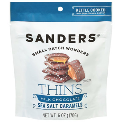 Sanders Thins Milk Chocolate Sea Salt Caramels - 6 Oz - Image 3