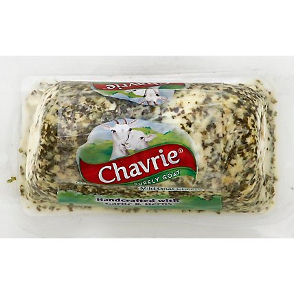 Chavrie Garlic & Herb Mild Goat Cheese Log - 4 Oz - Image 2