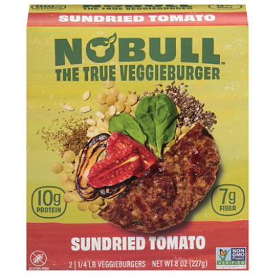 NoBull Veggie Sundried Tomato Burger - 8 Oz - Image 1