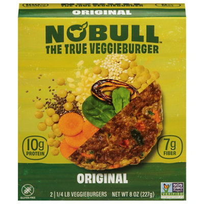 NoBull Veggie Original Burger - 8 Oz - Image 1