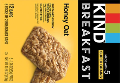 Kind Breakfast Bars Honey Oat 6 Count - 1.76 Oz - Image 6