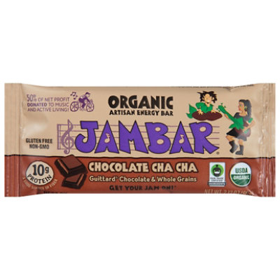Jambar Chocolate Cha Cha Organic Energy Bar - 2.12 Oz - Image 1