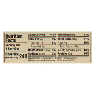 Jambar Malt Nut Melody Organic Energy Bar - 2.12 Oz - Image 4