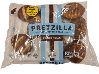 Pretzilla Soft Pretzel Dinner Rolls - 9.2 Oz - Image 1