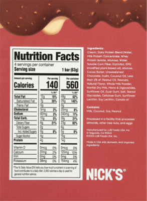 Nick's Peanot Choklad Krunchce Ice Cream Stick Bar 4 Count - 10.8 Oz - Image 5