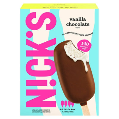 Nick's Vanilj Choklad Coatedm Ice Cream Bar 4 Count - 10.8 Oz - Image 3